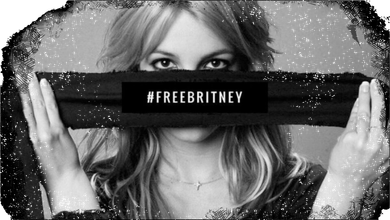 #freebritney Vintage Cover Free Britney Button