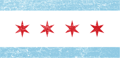 Vintage Chicago Flag Women's T-Shirt