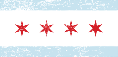 Vintage Chicago Flag Kids Long Sleeve Shirt