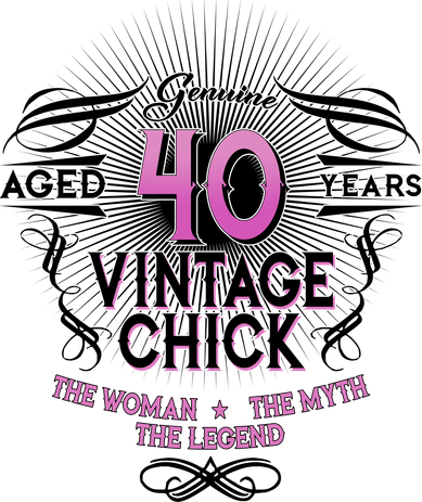 Genuine Aged 40 Years Vintage Chick 40th Birthday Tumbler