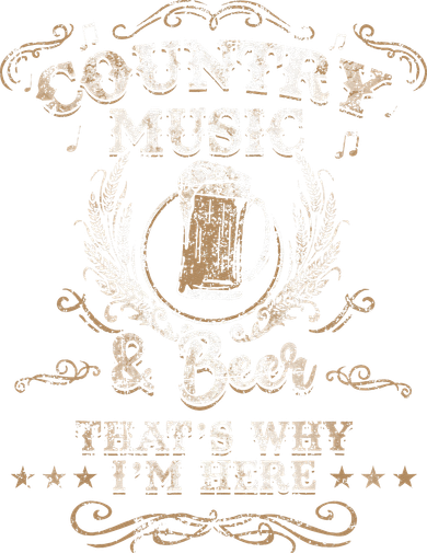 Vintage Country Music And Beer Thats Why Im Here Legends Women's T-Shirt