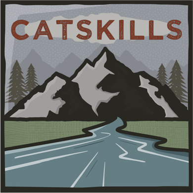 Vintage Catskills Ny Illustration / Retro Catskills Ny Funny Gift Women's Tank Top