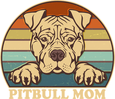 Vintage Colors Pitbull Mom Toddler Hoodie