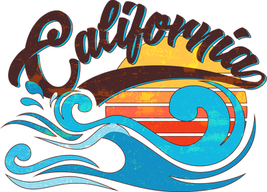 Vintage California Wave Logo Tumbler