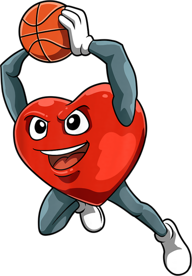 ValentineS Day Basketball Heart Basketball Valentines Hat
