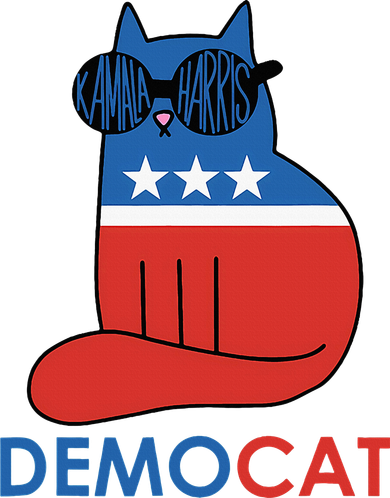Vote Democat Cat Democrat Liberal Cat Lover Funny Kids Sweatshirt