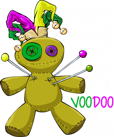 Mardi Gras Voodoo Doll Women's Tank Top