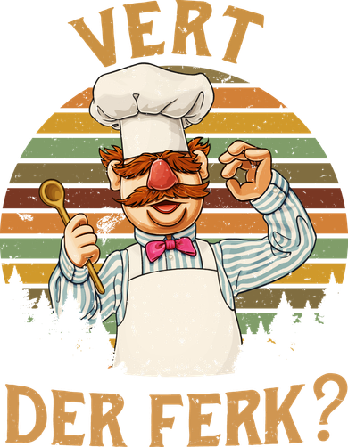 Vert Der Ferk Swedish Chef Vintage Funny Hat