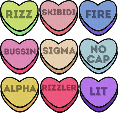 Valentines Day Funny Valentines Day Rizz No Cap Toddler T-Shirt