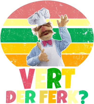 Vintage Vert Der Ferk Retro Swedish Chef Toddler Long Sleeve