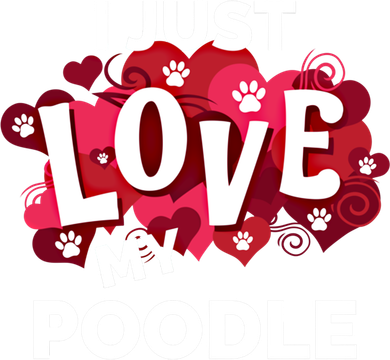 Valentine's Day Poodle Dog Love Gift Meaningful Gift Kids Sweatshirt