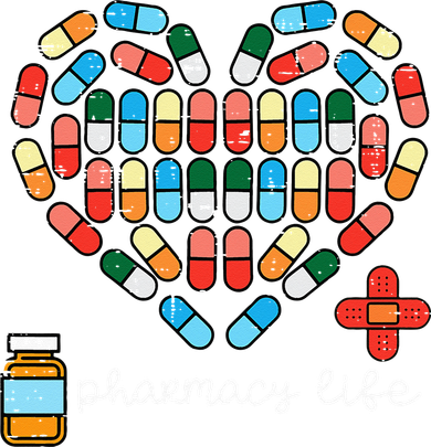 Valentines Day Pharmacy Life Pill Heart Pharmacist Button