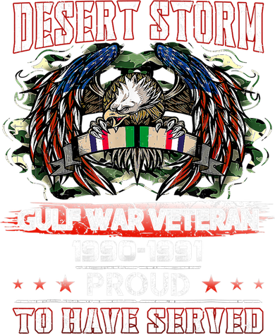Veteran Desert Storm Veteran Proud For Fathers Day Kids T-Shirt