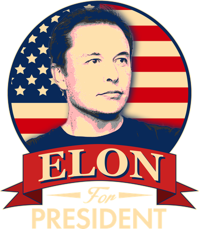 Vote Elon For President Emblem Women's Tank Top