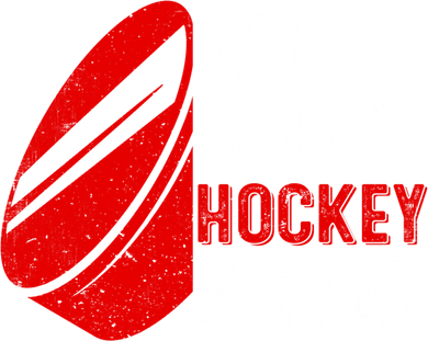 Vintage Eat Sleep Hockey Repeat Retro Hockey Players Gift Women's V-Neck T-Shirt