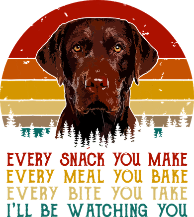 Vintage Every Snack You Make Dog Chocolate Lab Hat