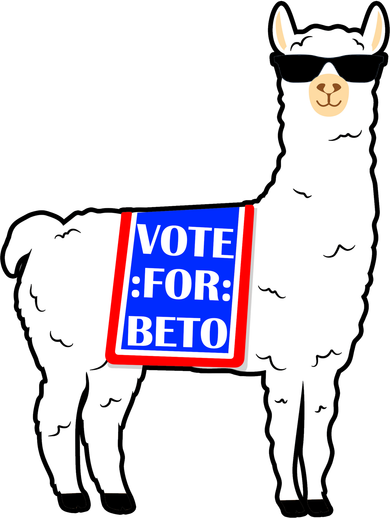 Vote For Beto Llama Polo