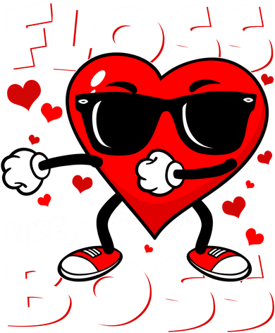 Valentine Floss Like A Boss Heart Women's Tank Top