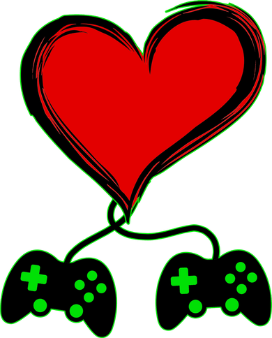 Valentine Video Game Controllers Heart Toddler Long Sleeve
