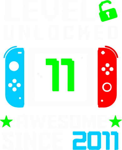 Video Game Level 11 Unlocked 11th Birthday Coaster