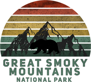 Vintage Great Smoky Mountains National Park Bear Meaningful Gift Polo