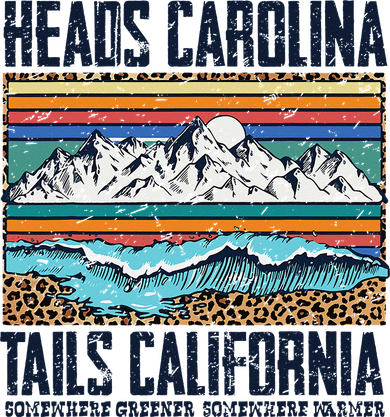 Vintage Heads Carolina Tail California Summer Beach Paradise Doggie Tank