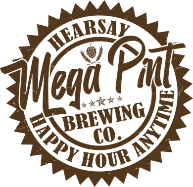 Vintage Hearsay Mega Pint Brewing Co Happy Hour Anytime Emblem Kids Hoodie