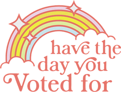 Vintage Have The Day You Voted For Retro Rainbow Women's Tank Top