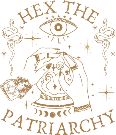 Vintage Hex The Patriarchy Feminist Witch Kids T-Shirt
