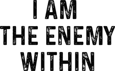 Vintage I Am The Enemy Within Funny Saying Quote Humor Pun Mousepad