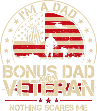 Vintage I'm A Dad Bonus Dad And A Veteran Button