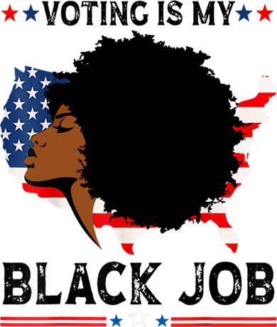 Voting Is My Black Job Black American Voting Doggie Tank