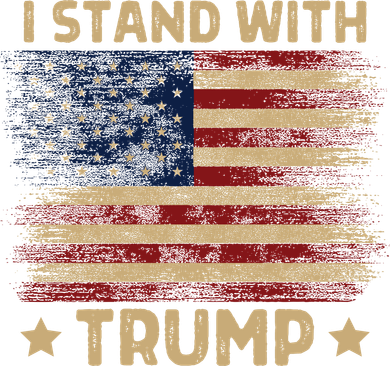 Vintage I Stand With Trump Pro Trump Supporter Men Women Bucket Hat