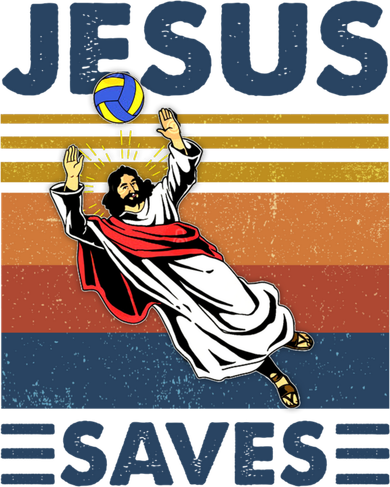 Volleyball Jesus Saves Vintage Volleyball Coach Hat