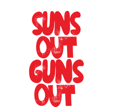 Vintage Jump Street Suns Out Guns Out Pattern Kids Sweatshirt