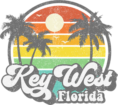 Vintage Key West Florida Keys Retro 70's Beach Vacation Gift Apron