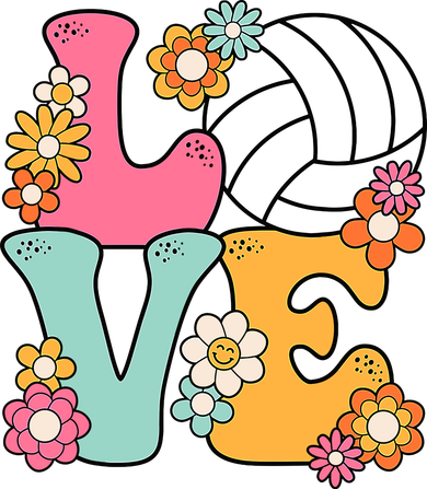 Volleyball Love Cute Volleyball Lover Wo Teens Girl Long Sleeve Shirt