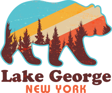 Vintage Lake George New York Forest Bear Toddler T-Shirt