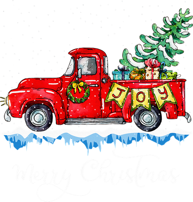Vintage Merry Christmas Red Truck Old Fashioned Christmas Tote Bag