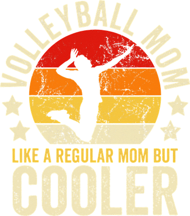 Volleyball Mom Like A Regular But Cooler Mother's Day Toddler Hoodie