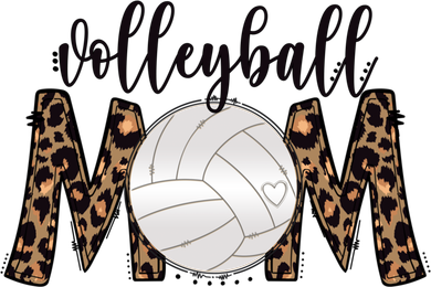 Volleyball Mom Leopard Print Proud Women's Cheetah Pattern Great Gift Toddler Hoodie