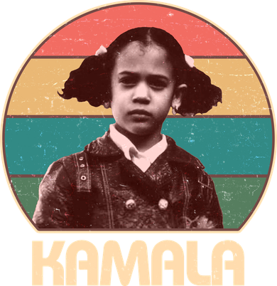 Vintage Colors Kamala Harris Childhood Photo Hat