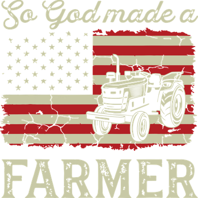 Vintage Old American Flag Patriotic So God Made A Farmer Doggie Tank
