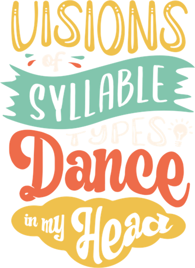 Visions Of Syllable Types Dance In My Head Dyslexia Gift Tank Top