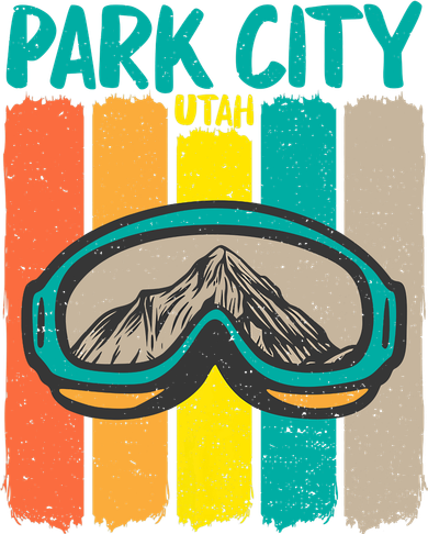 Vintage Park City Utah Skiing Snowboarding Premium Kids T-Shirt