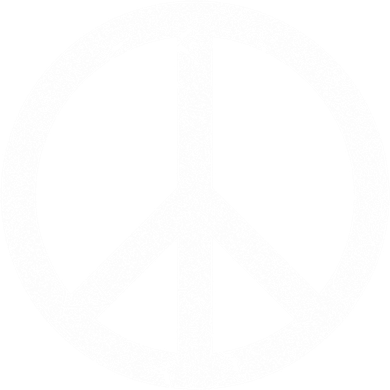 Vintage Peace Sign White Distressed Gift Hat