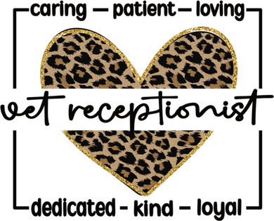 Vet Receptionist Appreciation Veterinary Receptionist Cool Gift Button
