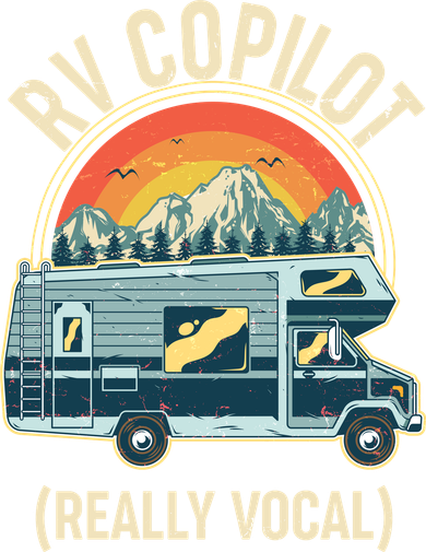 Vintage RV Copilot Really Vocal Kids Long Sleeve Shirt