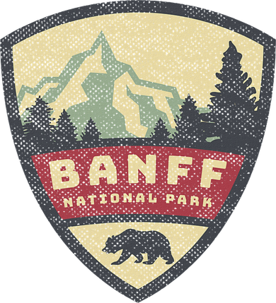 Vintage Retro Canadian Banff National Park Rustic Souvenirs Tote Bag