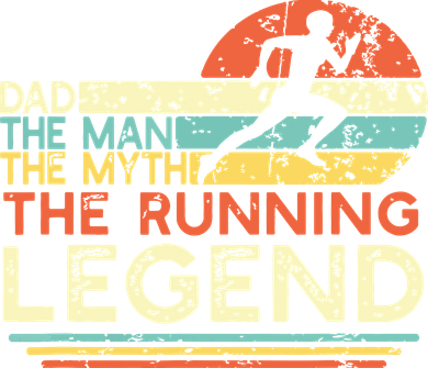 Vintage Running Dad The Man The Myth The Legend Runner Gift Sweatshirt